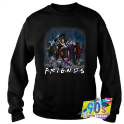 All Horror Movie Character Is Friends Halloween Sweatshirt