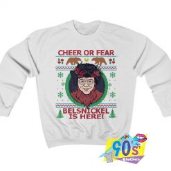 Belsnickels is Here Dwight Schrute The Office Christmas Sweatshirt