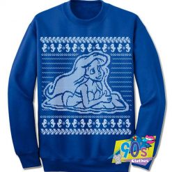 Cute Ariel Little Mermaid Ugly Christmas Sweatshirt