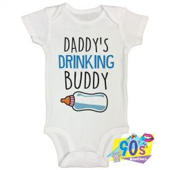 Daddys Drinking Buddy Baby Onesie