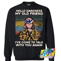 Eleven Hello Darkness My Old Friend Christmas Sweatshirt