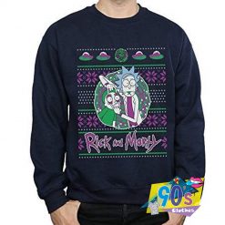 Funny Rick Morty Ugly Christmas Sweatshirt