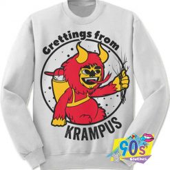 Greetings From Krampus Ugly Christmas Sweatshirt