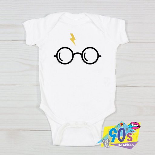 Harry Potter Glasses Baby Onesie, Baby Clothes - 90sclothes.com