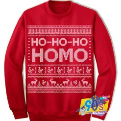 Ho Ho Ho Homo Merry Christmas Ugly Sweatshirt