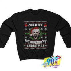 Merry Fookin Christmas Conor Mcgregor Ugly Sweatshirt