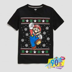 New Super Mario Christmas Graphic T shirt