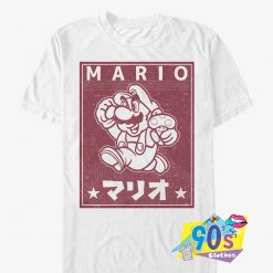 Nintendo Classic Mario and Mushroom Funny T Shirt