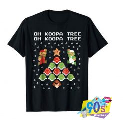 Super Mario Koopa Tree Goomba Christmas T shirt