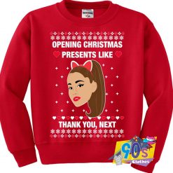Ariana Grande Opening Christmas Ugly Sweatshirt