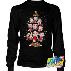 Christmas Tree Betty Boop Sweatshirt