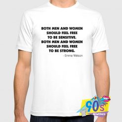 Emma Watson Feminist Quote T shirt