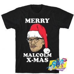 Funny Santa Malcolm X Mas T shirt