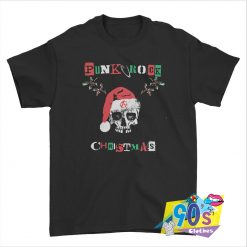 Punk Rock Skull Santa Christmas T shirt