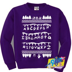 Stranger Things Letter Alphabet Christmas Sweatshirt
