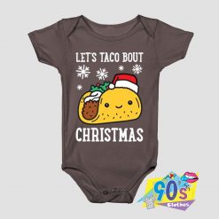 Taco Bout Santa Hat Baby Onesie