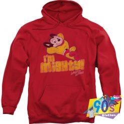 Vintage Mighty Mouse Saying Im Mighty Unisex Hoodie