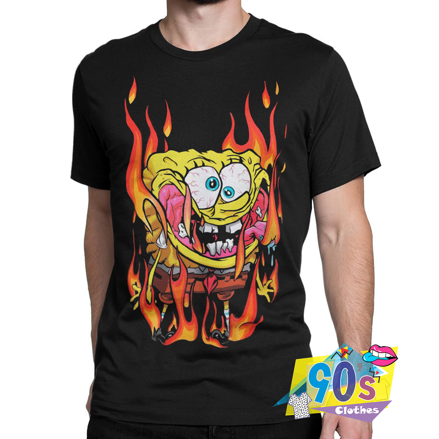 Awesome Hot Angry Spongebob T Shirt On Sale 