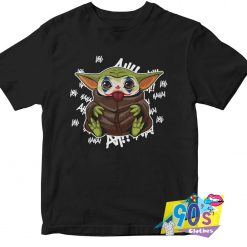 Funny Joker Mandalorian Baby Yoda T Shirt