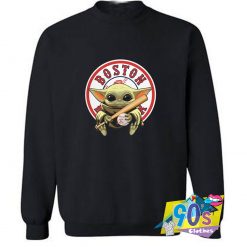 Star Wars Baby Yoda Hug Boston Graphic Sweatshirt