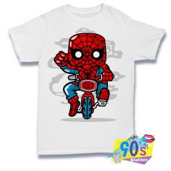 Ugly Spidey Riding Minibike T Shirt