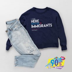 Pro Immigrants Words Design Sweatshirt