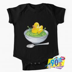 Rubber Duck Soup Bowl Baby Onesie