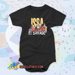 Issa Blanc 21 Savage Baby Onesie