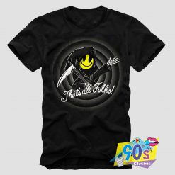Thats All Folks Smiley T Shirt