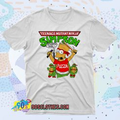 Vintage 90’s Bart Simpson TMNT Teenage Mutant Ninja Turtles 90s T Shirt Style