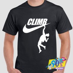 Rock Climbing Just Do It T Shirt