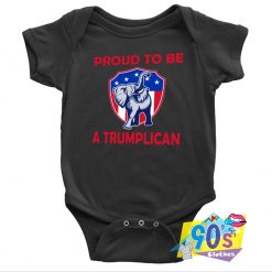 Elephant Proud To Be A Trumplican Baby Onesie