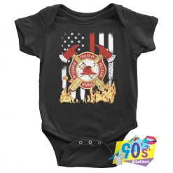 Firefighter Fueled Baby Onesie