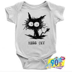 Fright Hiss Off Funny Cat Baby Onesie