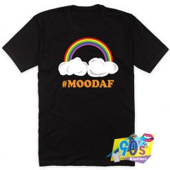 Rainbow Mood AF Nice Graphic T Shirt