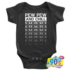 Top Pew Pew Life And Chill Unisex Baby Onesie