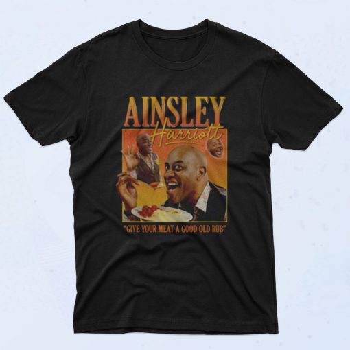 Ainsley Harriott Give Your Meet Old Rub 90s T Shirt Style