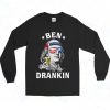 Ben Drankin Benjamin Franklin America 90s Long Sleeve Style