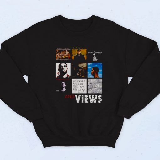 Drake All Album Collage Fashionable Sweatshirt