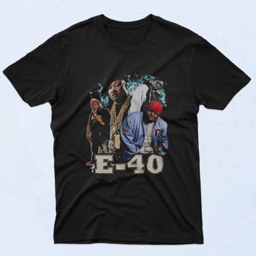 E 40 Bay Area Hip Hop 90s T Shirt Style