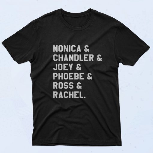 Friends Tv Show Monica Chandler Joey Character 90s T Shirt Style