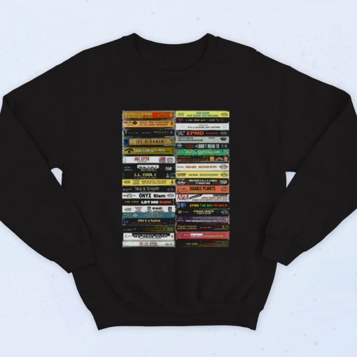 Hip Hop Casette Collection Fashionable Sweatshirt