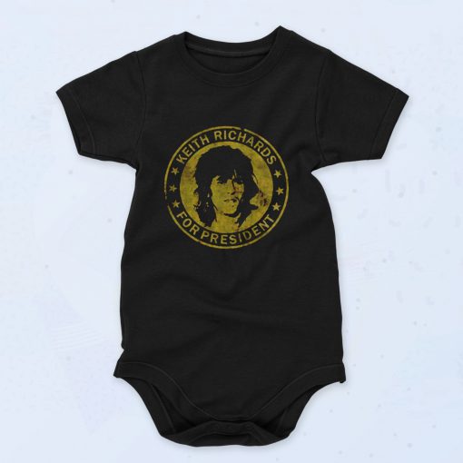 Keith Richards For President Baby Onesies Style