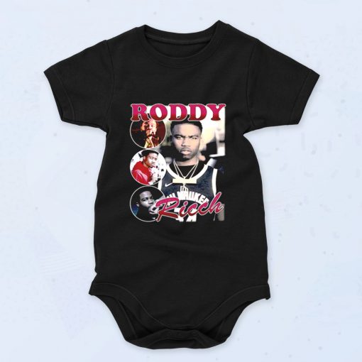 Roddy Ricch Black Rapper Photoshoot Baby Onesies Style
