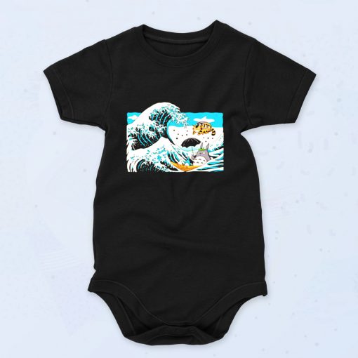 The Great Wave Off Totoro Baby Onesies Style