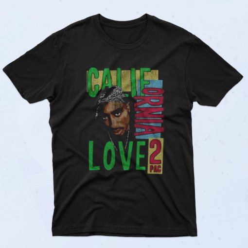 Tupac California Love 2pac Shakur 90s T Shirt Style