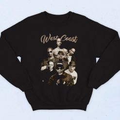 West Coast Hip Hop Legends 2pac Compton Rappers Fashionable Sweatshirt