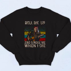 Willie Nelson Roll Me Up Fashionable Sweatshirt