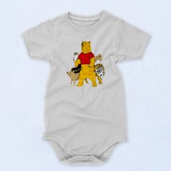 Winnie The Pooh Bear And Friends Funny Graphic Baby Onesie