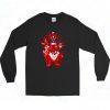 Halloween Looney Tunes Red Flame Long Sleeve Shirt Style